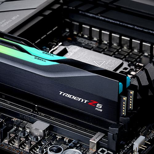 G.Skill Trident Z5 RGB 32GB (16GBx2) DDR5 6000MHz Desktop RAM (Matte Black)